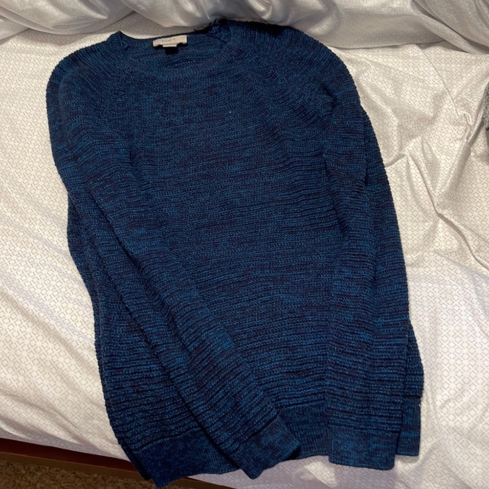 Loft Sweater - Size Petite Medium - Like New! Blue and Black Knit!